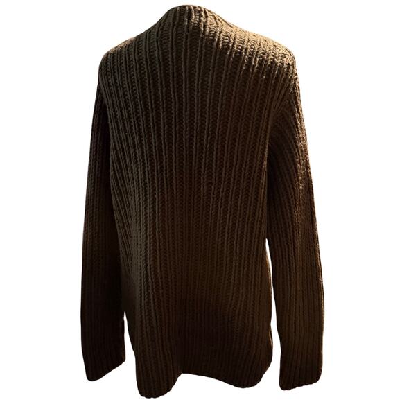 J.Crew Handknit Lambswool & Cashmere Blend Sweater, Brown, Women's Large - Picture 4 of 6